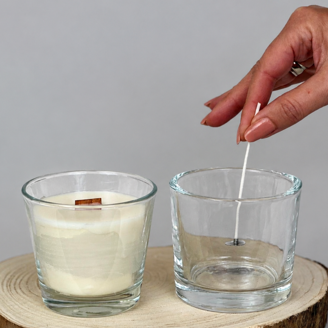 Warum haftet meine Kerze nicht am Glas?