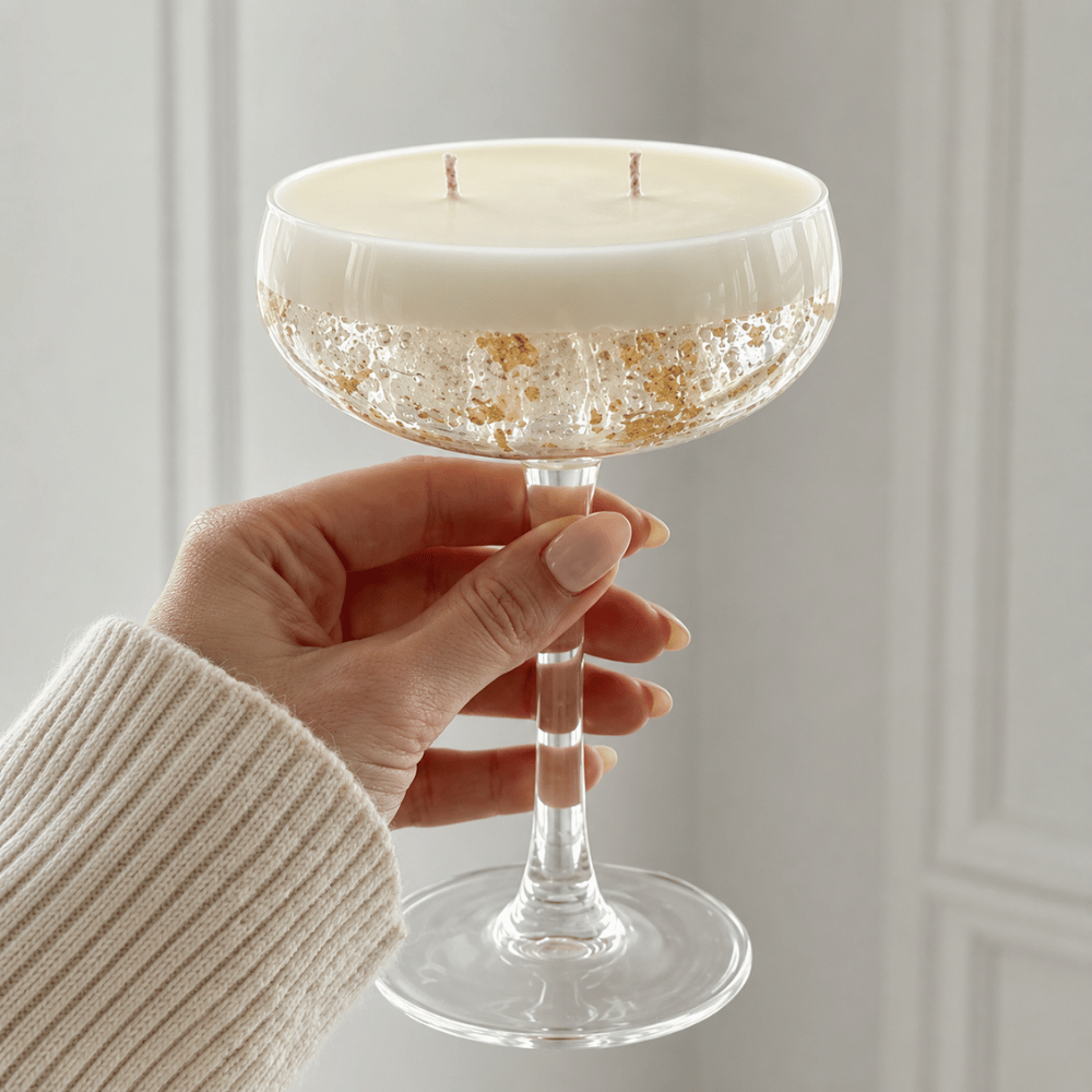 Champagnerkerze selber machen: Anleitung