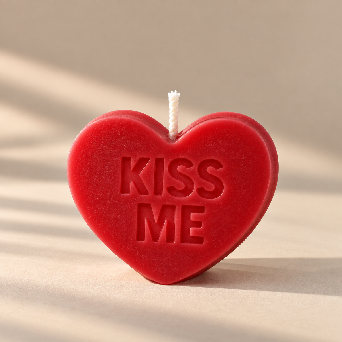 Kerzenform | Liebesbonbon Herz Kiss Me | Candle Cocktail® | #136