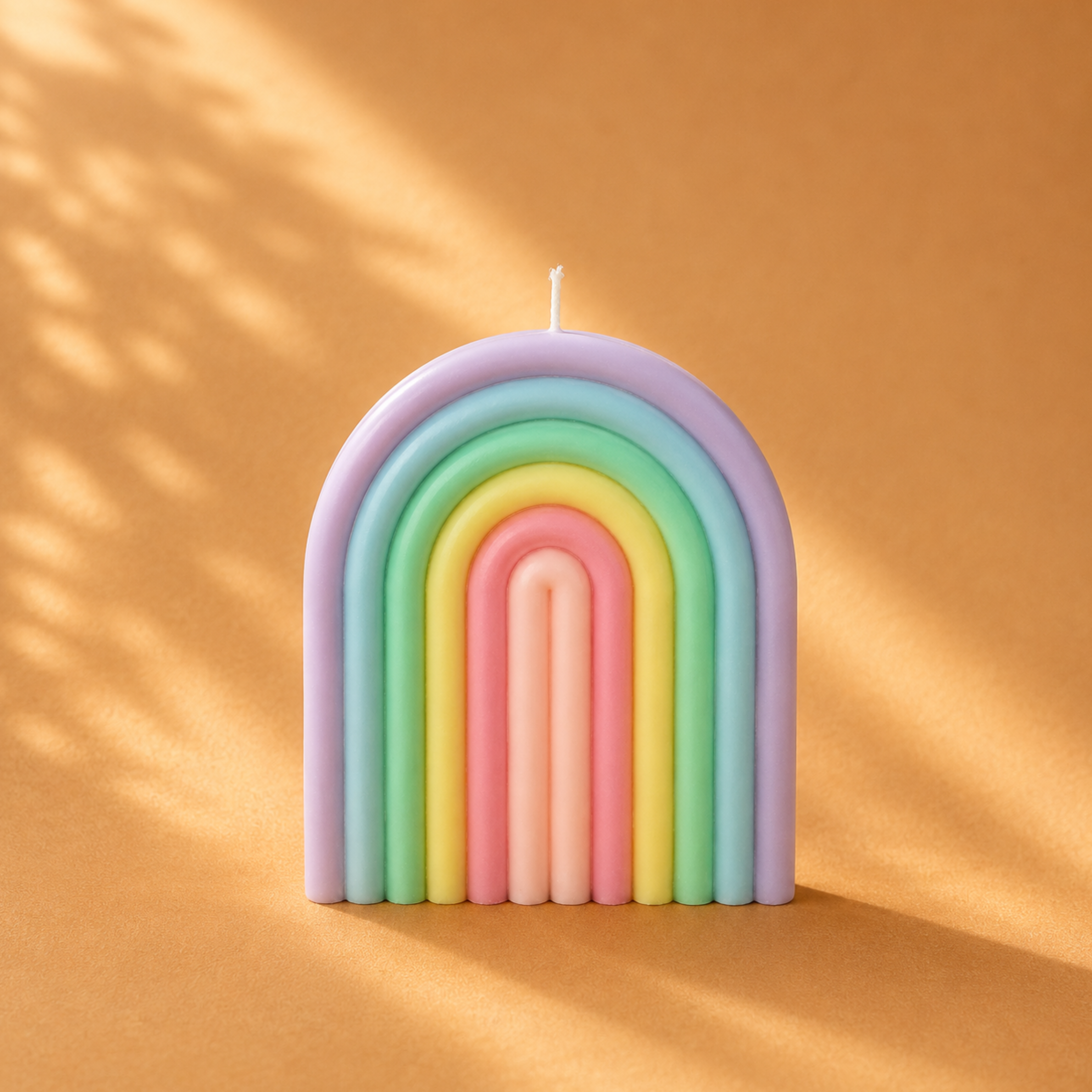 Kerzenform | Regenbogen XL | 17,5 x 17,5 cm | Candle Cocktail® | #158
