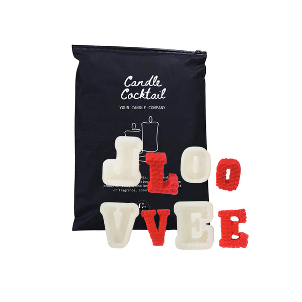 Silikonformen | Love Letter Set | 5x7 cm | Candle Cocktail®