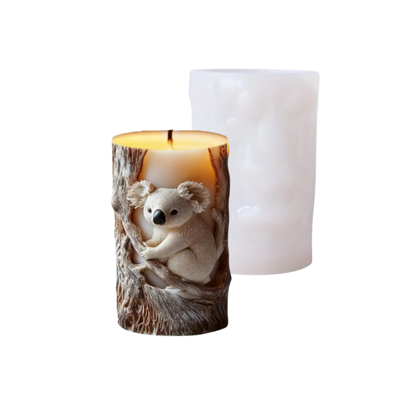 Silikonform | Koala Stumpenkerze | 8x10 cm | #51 | Candle Cocktail®