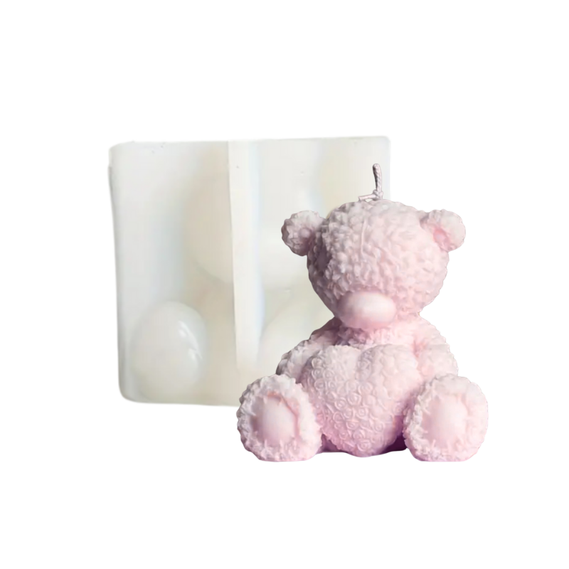 Kerzenform | Flauschiger Bär | Candle Cocktail® | #204