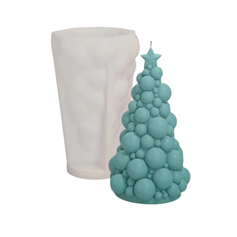 Kerzenform | Weihnachtsbaum mit Glocken | Candle Cocktail® | #66
