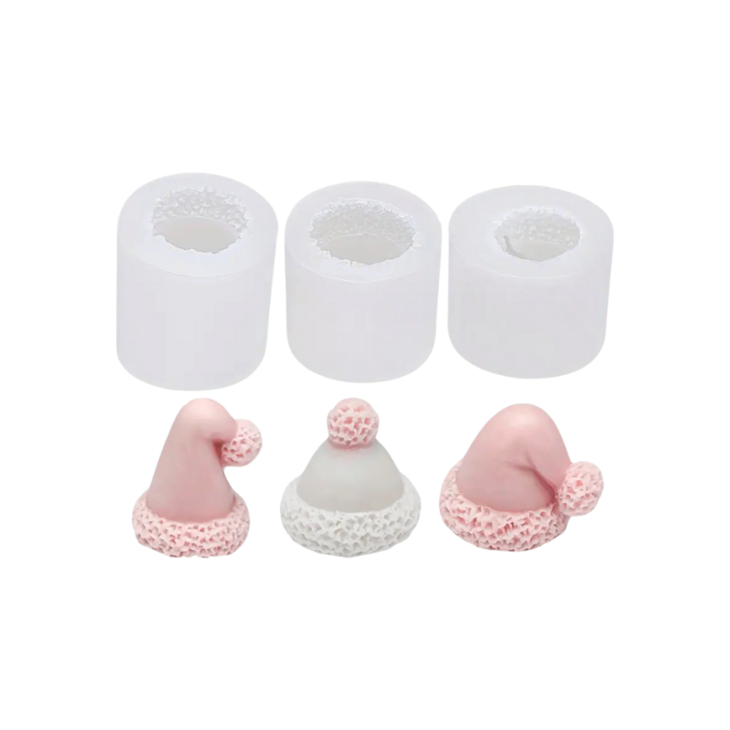 Silikonformen | 3er-Set Mützchen | Candle Cocktail®