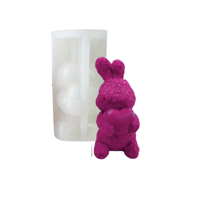 Kerzenform | Rosenhase | 12x7,6 cm | Candle Cocktail® | #107