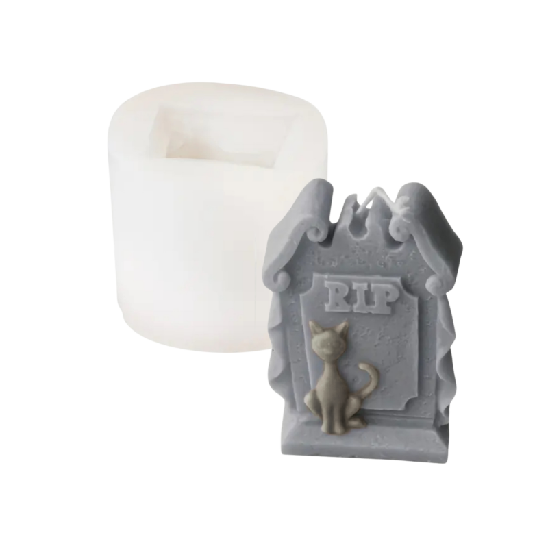 Kerzenform | Grabstein-Katze | Candle Cocktail® | #37