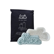 Kerzenform | Merry Christmas Text | Candle Cocktail® | #85