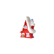 Dekoration | Schneehaus (Rot)