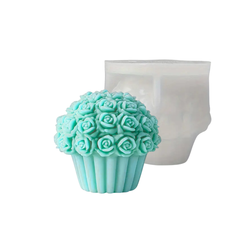 Kerzenform | Blumen-Cupcake | Candle Cocktail® | #10