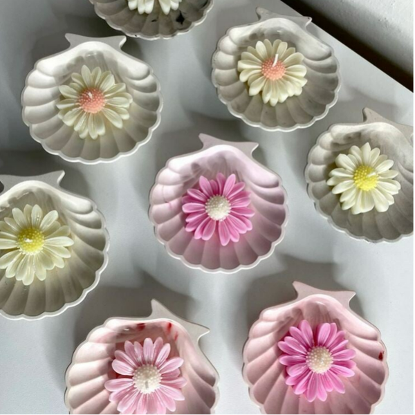Silikonform | Blume | 7,5x7,5 cm | Candle Cocktail® | #68