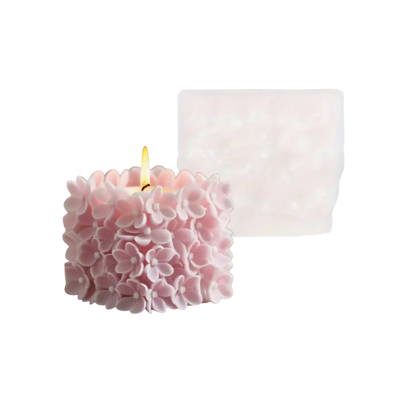 Kerzenform | Quadratischer Blumenkubus | Candle Cocktail® | #166