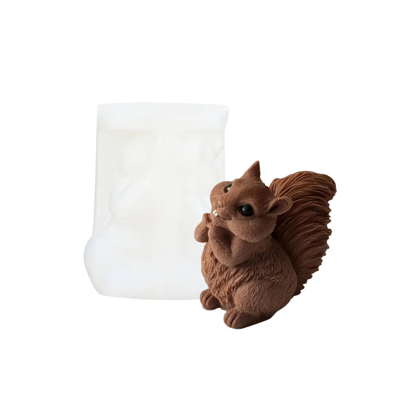 Kerzenform | Sitzendes Eichhörnchen | Candle Cocktail® | #167