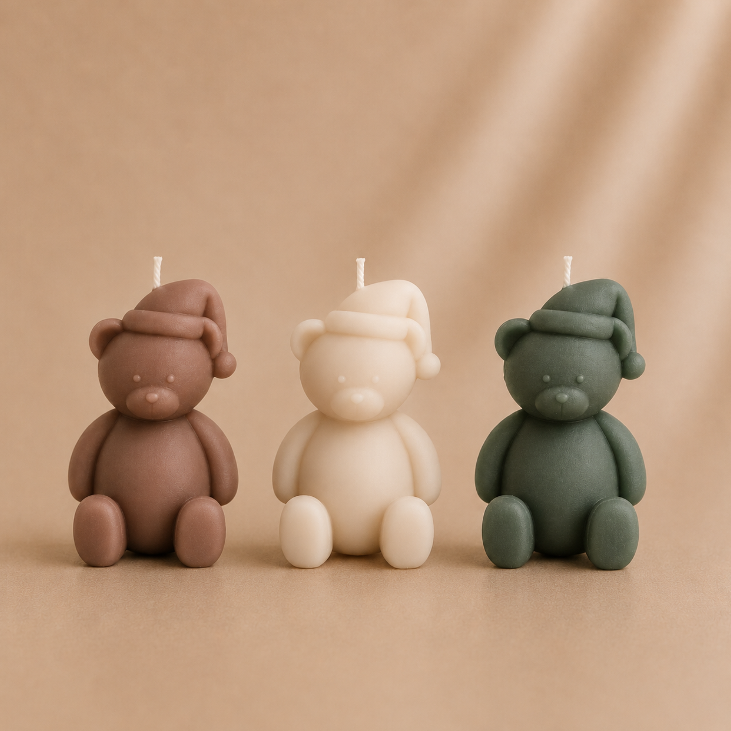 Kerzenform | Weihnachts-Teddy | 5,6 x 7,9 cm | Candle Cocktail® | #78