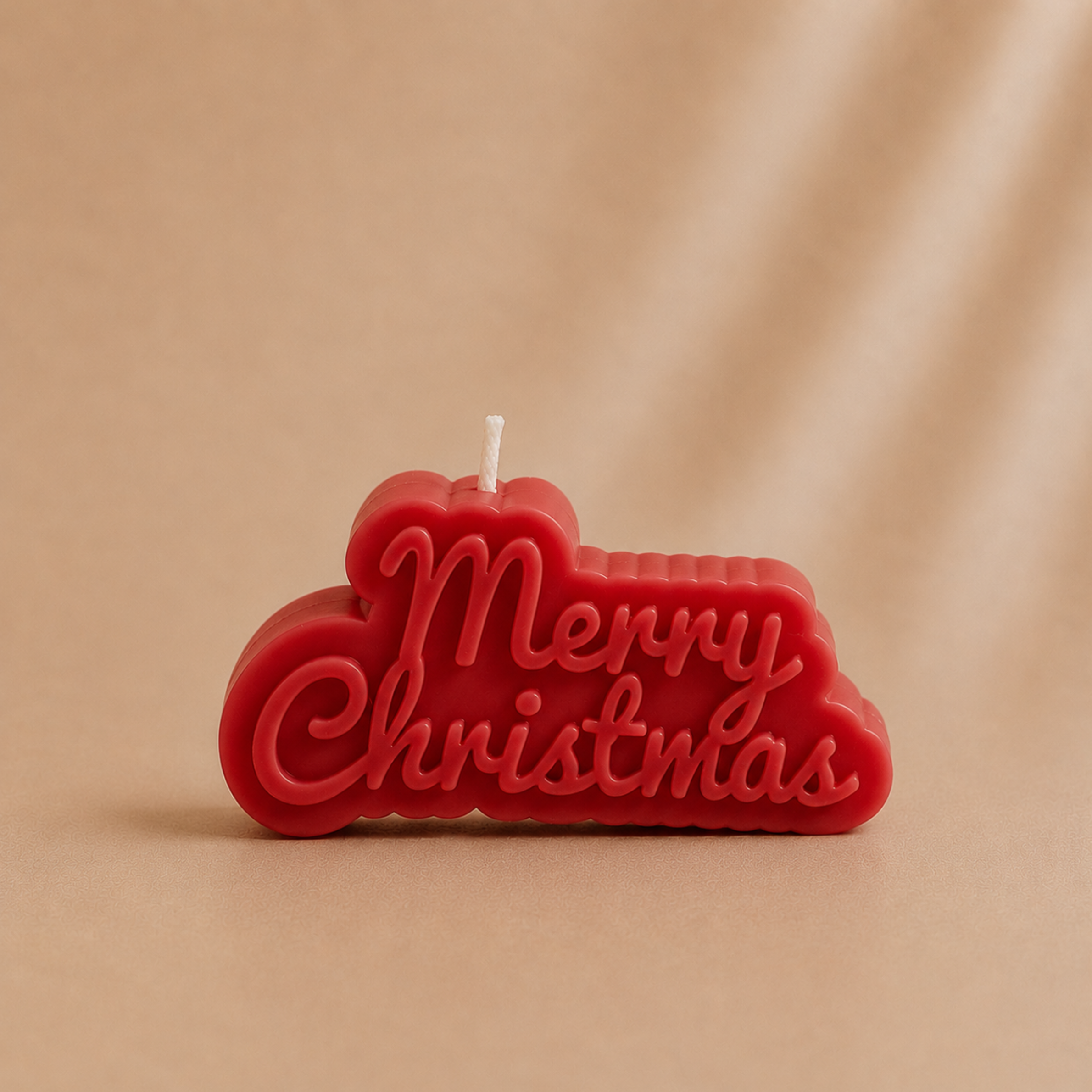 Kerzenform | Merry Christmas Text | Candle Cocktail® | #85