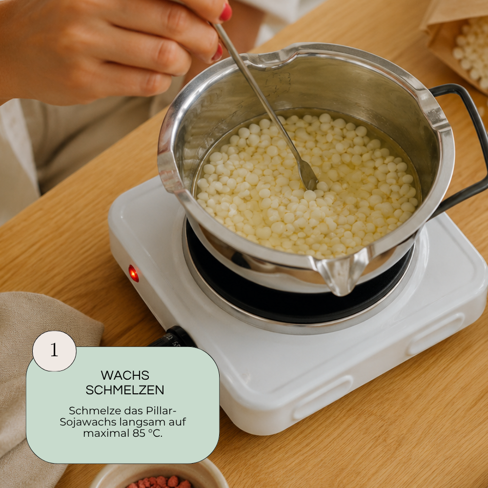 Sojawachs für Standkerzen | 2,5 KG |  Ökologisches Kerzenwachs | Candle Cocktail®