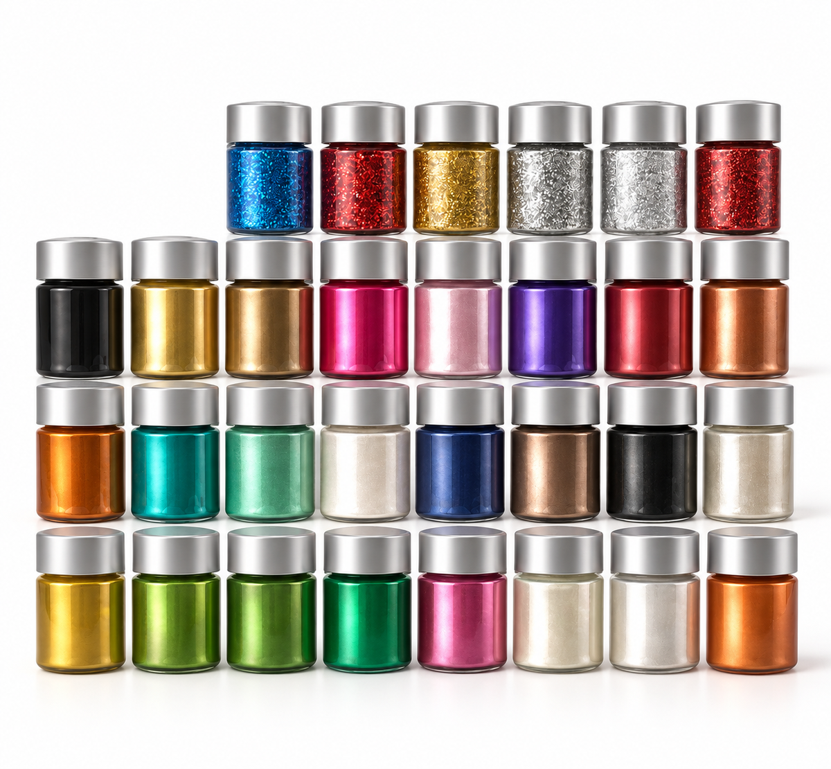 Farbstoff | Megapack | 36 Stück | Inklusive 3 Folien-Glitter | Candle Cocktail®