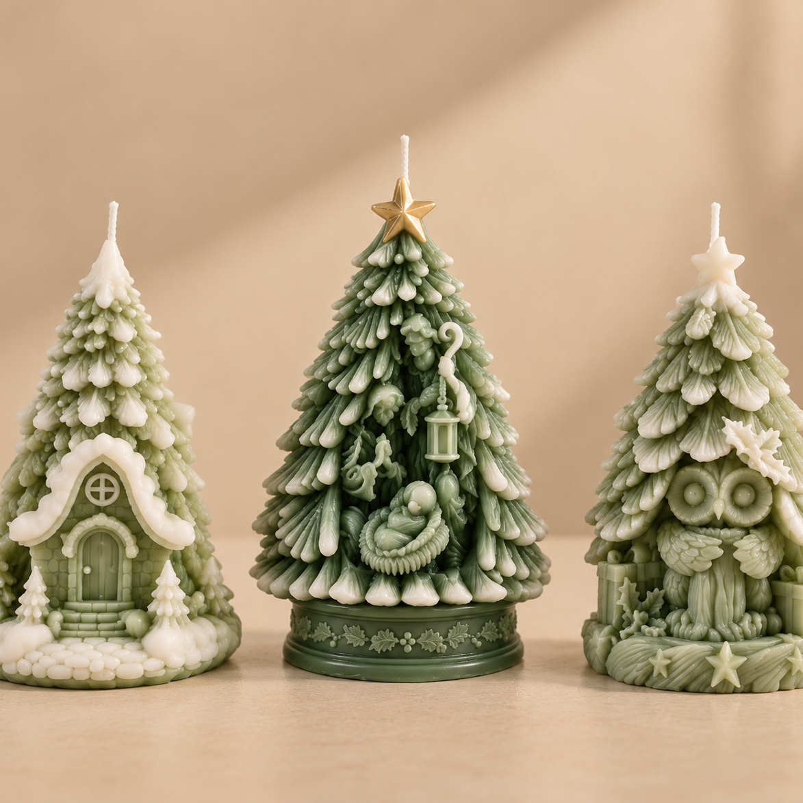 Kerzenformen | 3 Magische Weihnachtsbäume | Candle Cocktail®