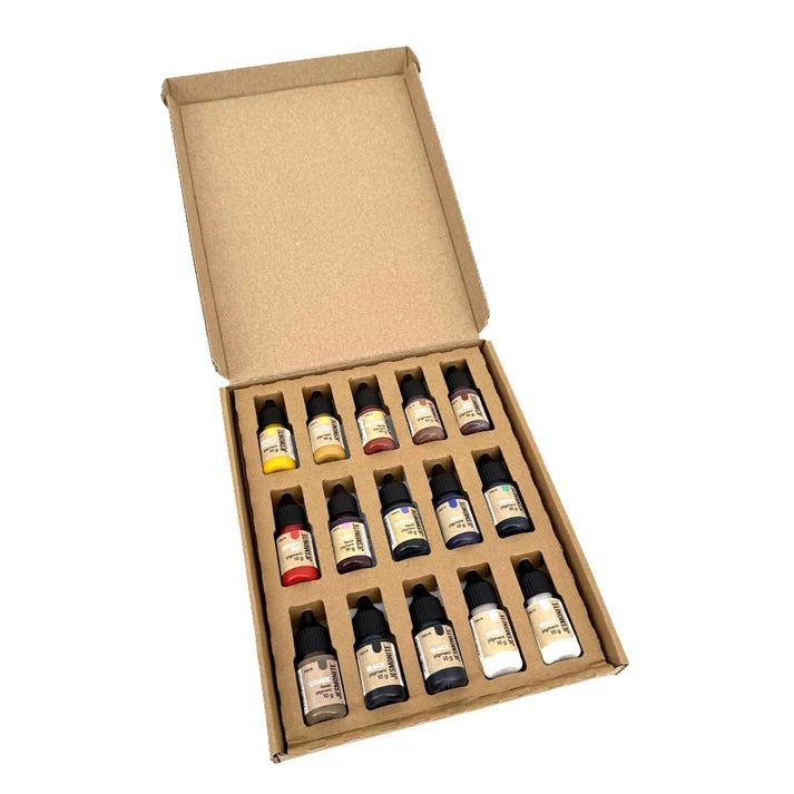 Jesmonite Pigment Set | 15 Farben à 10 g in Box