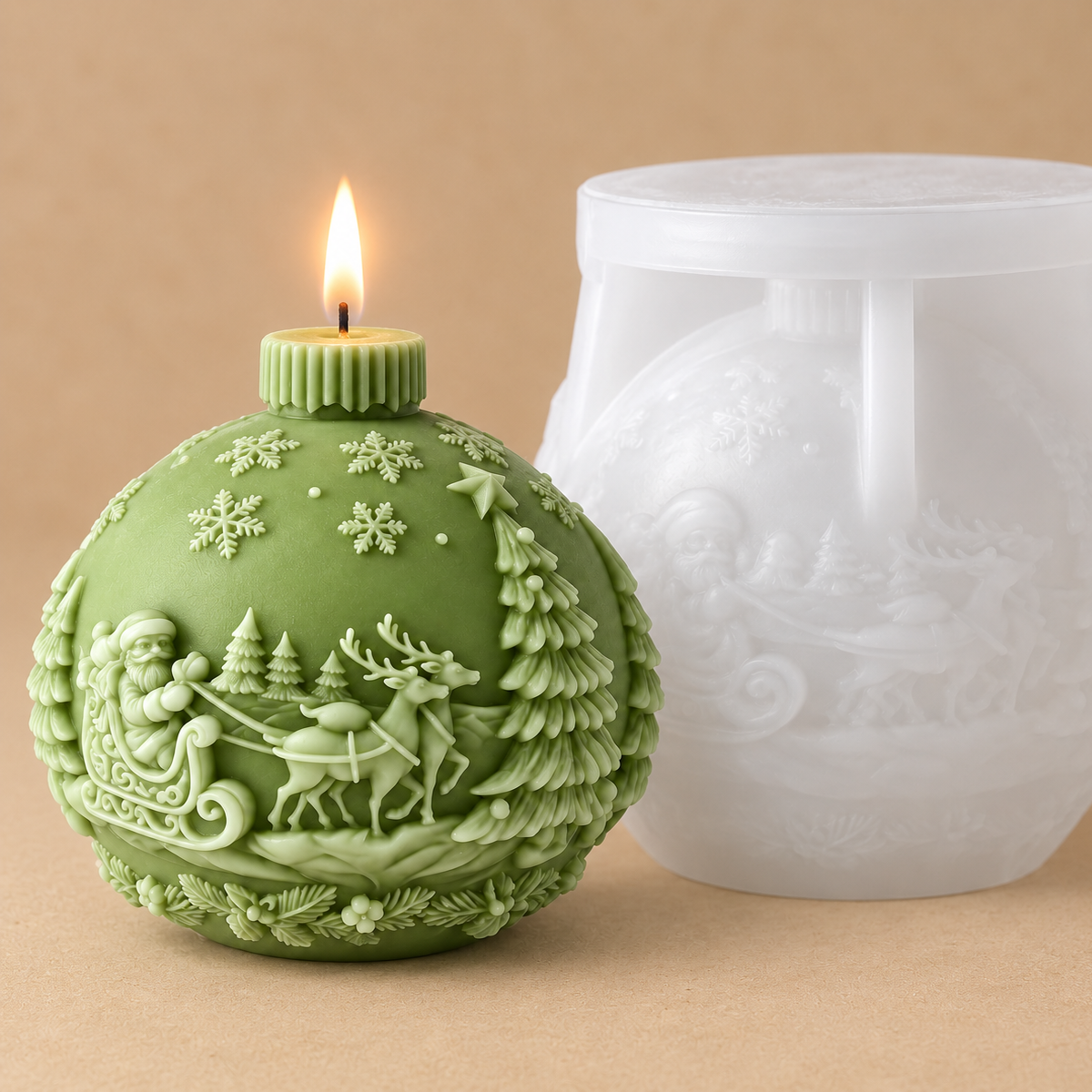 Kerzenform | Weihnachtskugel Dreamy | Candle Cocktail® | #68