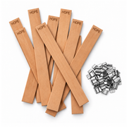 Holzdocht | Extra Dick | HOPE | 13 x 120 mm | Inkl. Dochthalter | Candle Cocktail®