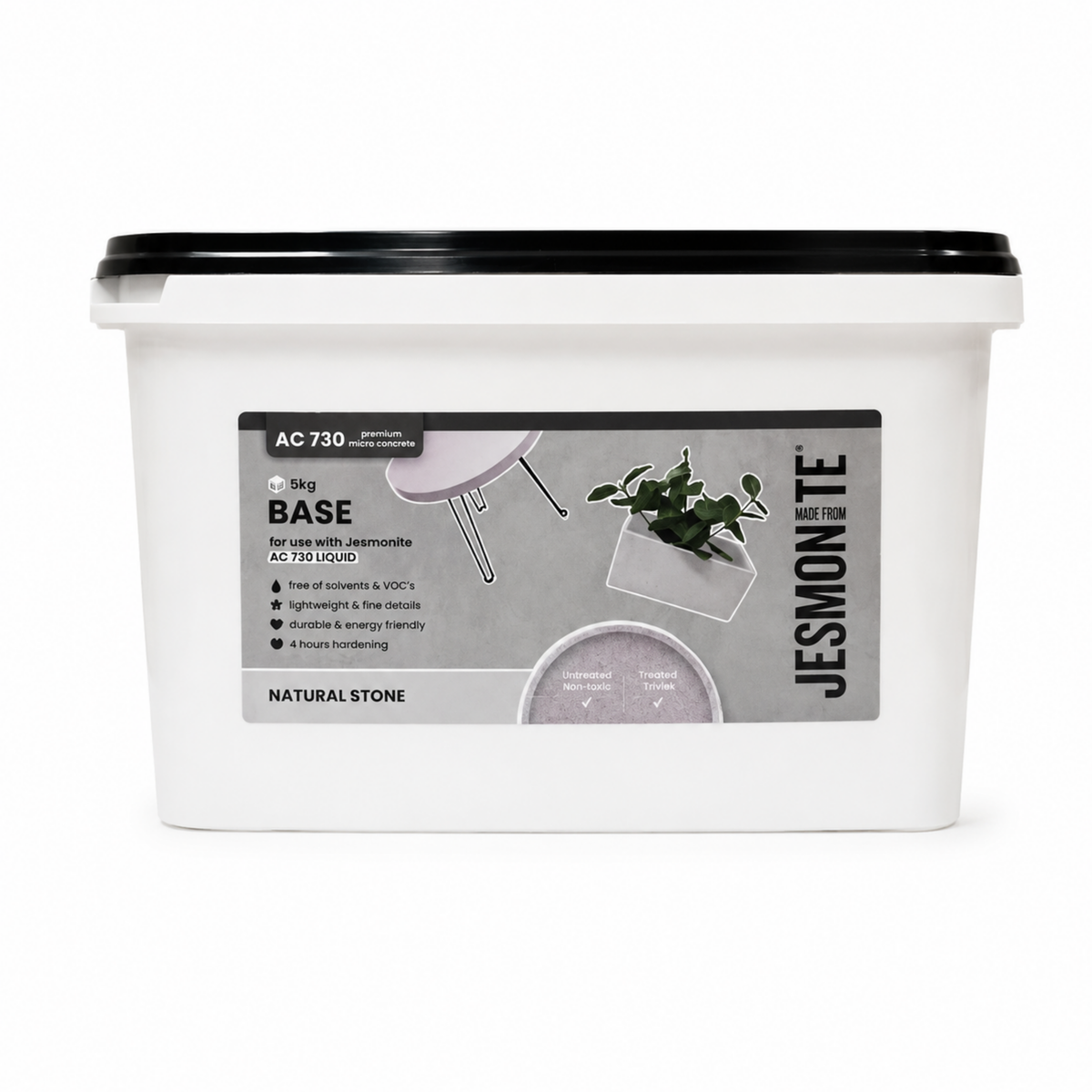 Jesmonite AC730 Base Natural Stone 5 KG | Mineralbasis in Naturstein-Optik