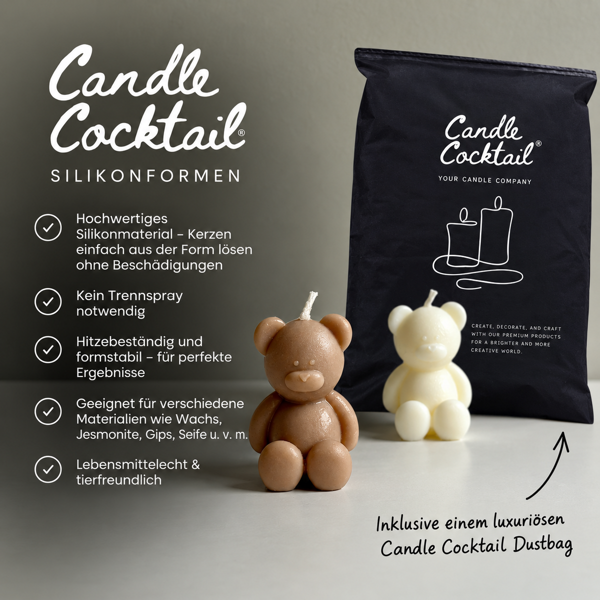 Kerzenform | Kleiner Blumenstrauß | Candle Cocktail® | #433