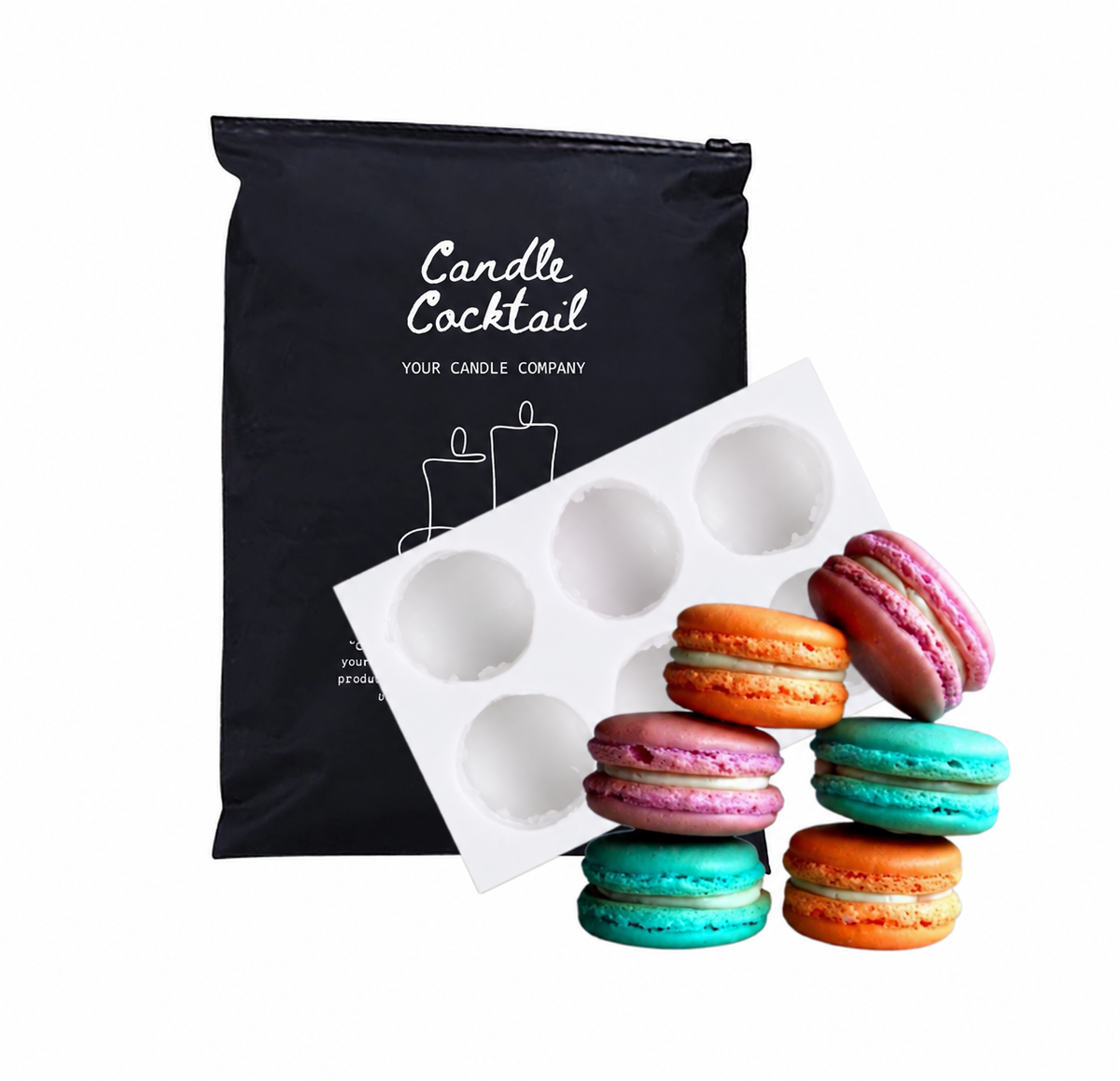 Kerzenform | Macarons | Candle Cocktail® | #130