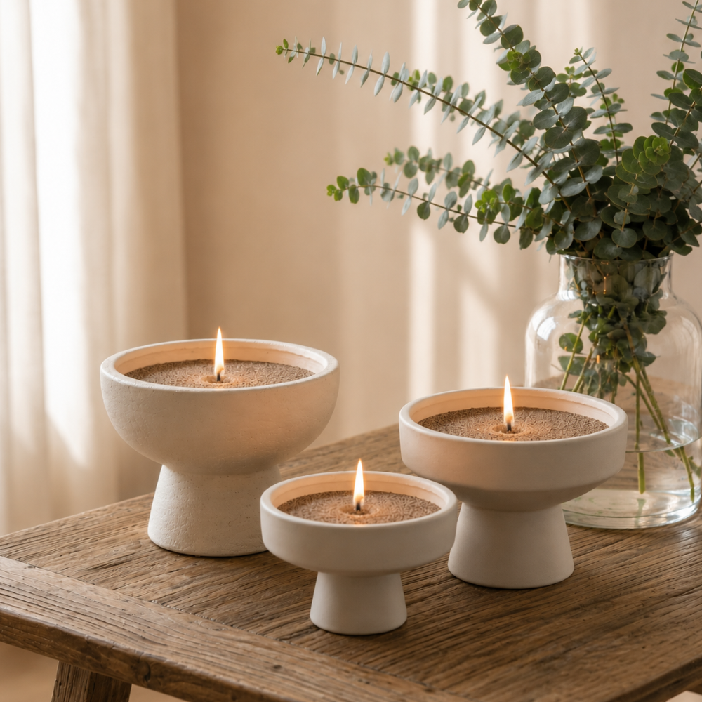 Candle Cocktail® | Kerzensand | Trendy Taupe | 5 KG mit 80 Dochte