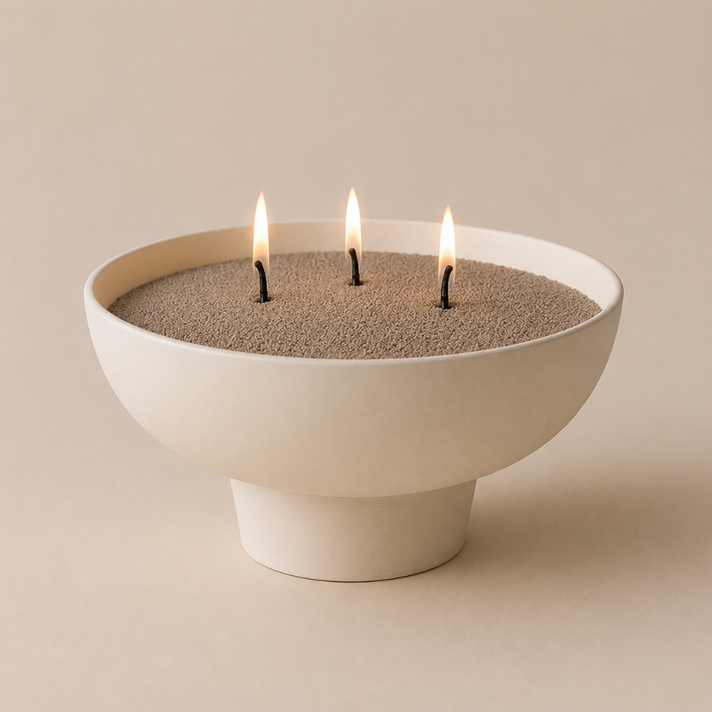 Candle Cocktail® | Kerzensand | Trendy Taupe | mit Dochte