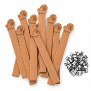 Holzdocht | Winter Wand | 13 mm x 120 mm | Inkl. Dochthalter | Candle Cocktail®