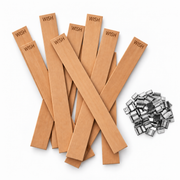 Holzdocht | Extra Dick | WISH | 13 x 120 mm | Inkl. Dochthalter | Candle Cocktail®