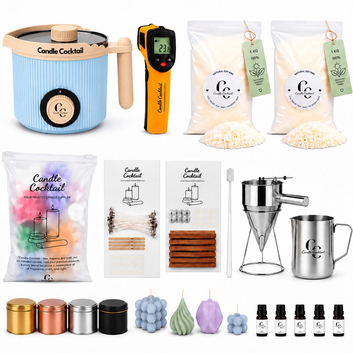Kerzen selber machen XXXL-Set – Alle Materialien inklusive – Ultrapack