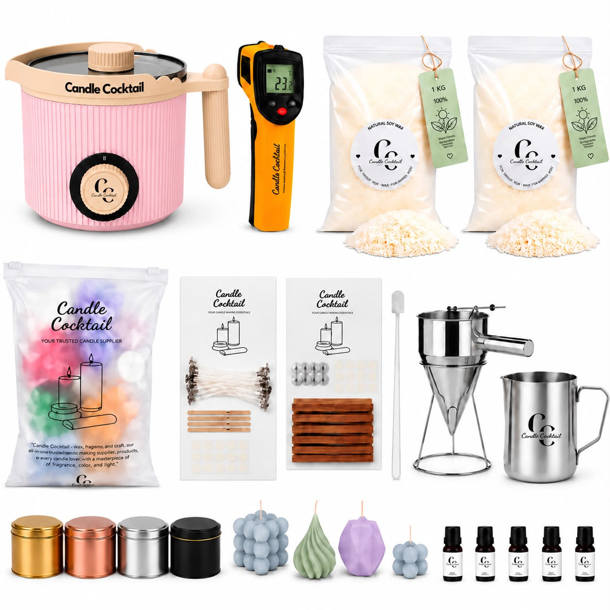 Kerzen selber machen XXXL-Set – Alle Materialien inklusive – Ultrapack