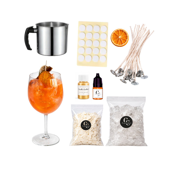 Aperol Spritz Kerzen selbst herstellen | M | Candle Cocktail®