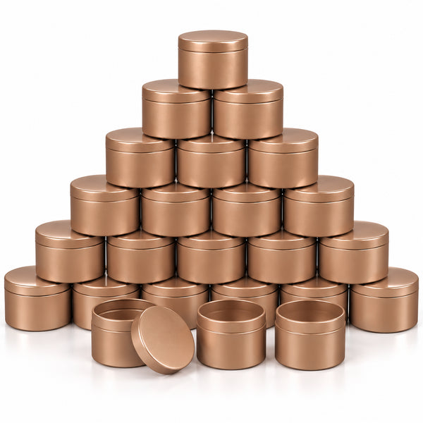 Luxuriöse Kerzengläser | Metallic Bronze