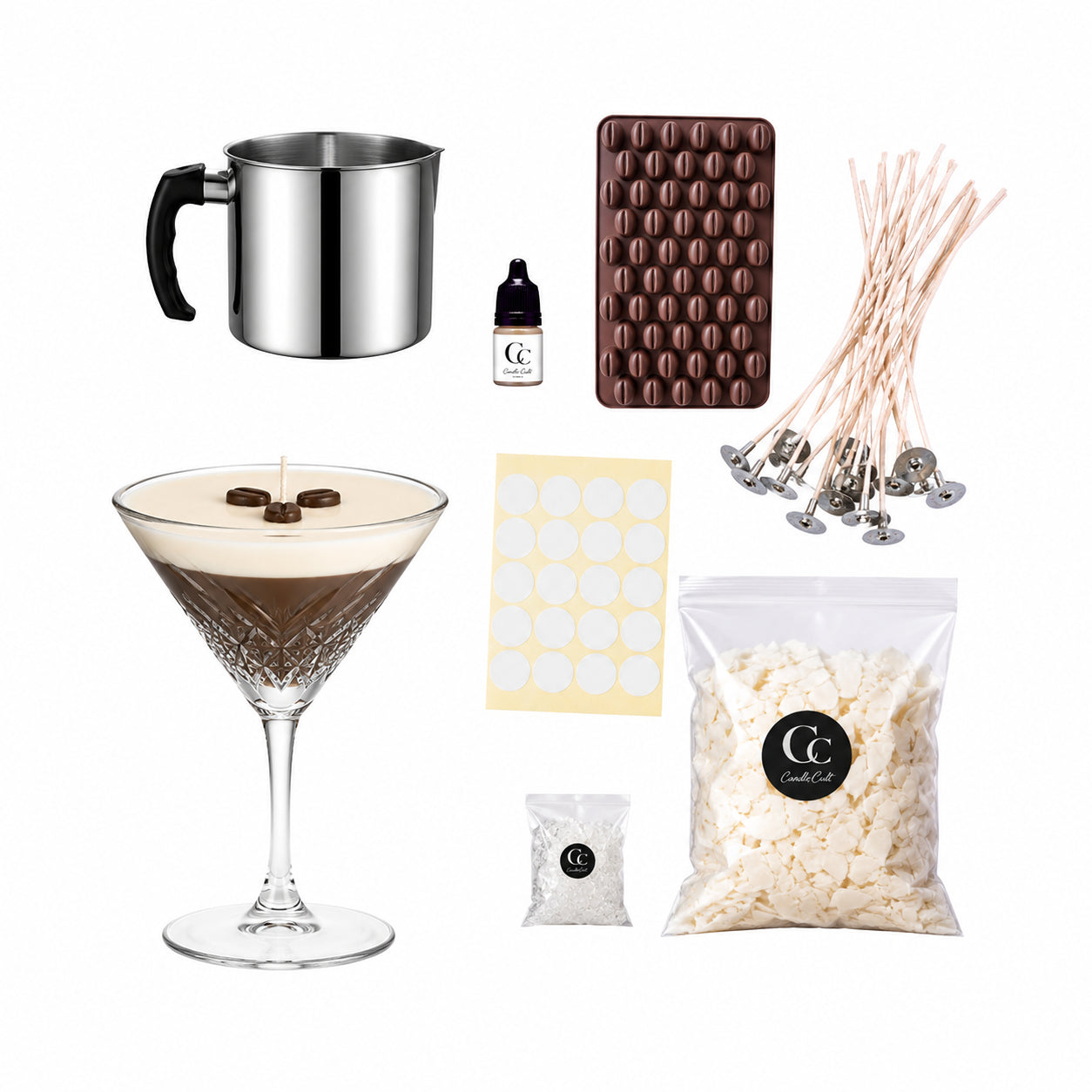 Espresso-Martini-Kerzen selbst machen | Candle Cocktail®