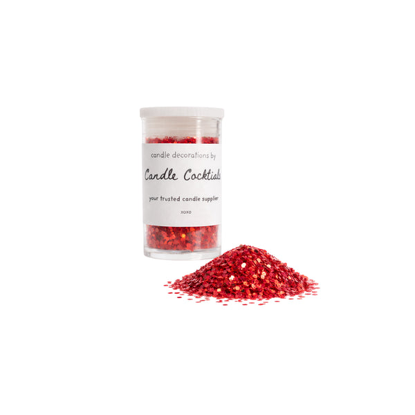 Chunky Glitzer | Rot | Candle Cocktail® | #2