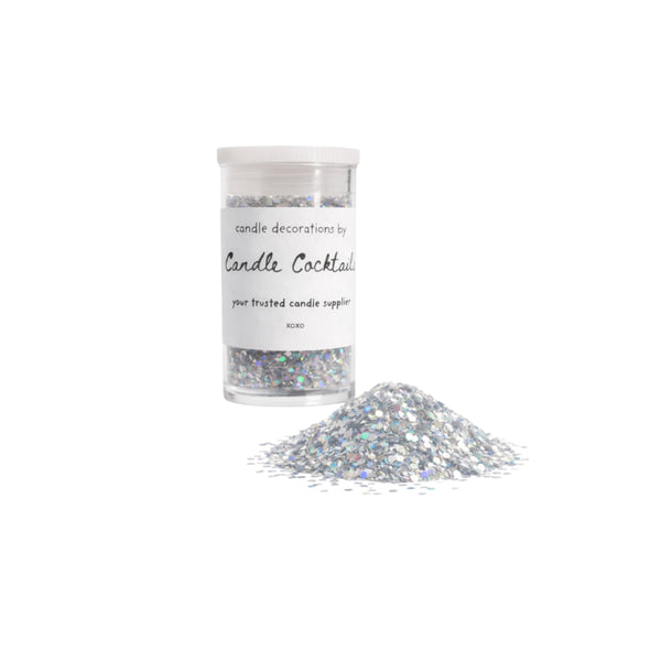 Chunky Glitzer | Chamäleon-Silber | Candle Cocktail® | #21