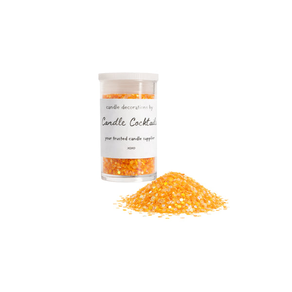 Chunky Glitzer | Leuchtendes Orange | Candle Cocktail® | #4