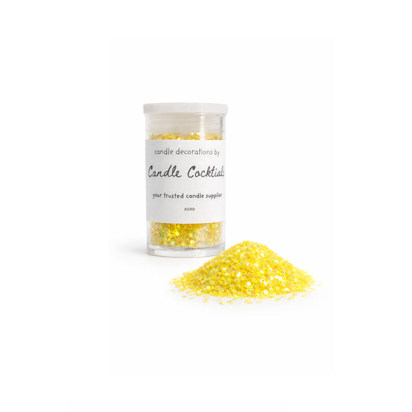 Chunky Glitzer | Gelb | Candle Cocktail® | #5