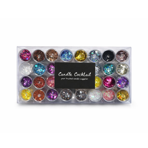 Chunky Glitzer Vorteilspaket | 32 Stück | Candle Cocktail®
