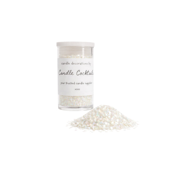 Chunky Glitzer | Weiß | Candle Cocktail® | #25
