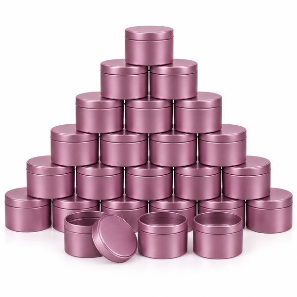 Luxuriöse Kerzengläser | Metallic Fuchsia