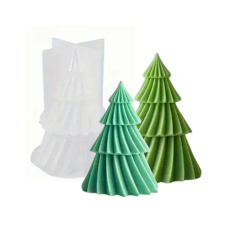 Silikonform | Klassischer Weihnachtsbaum | 8,8 x 6,2 cm / 10,3 x 7,3 cm | Candle Cocktail® — Small
