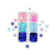 Glitzer Schneeflocken | Glitzer | Sortimentspackung