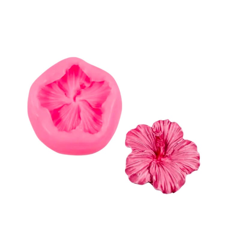 Silikonform | Hibiskus | 7,5 x 7,5 cm | Candle Cocktail® | #81