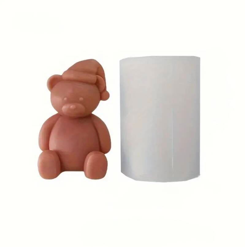 Kerzenform | Weihnachts-Teddy | 5,6 x 7,9 cm | Candle Cocktail® | #78