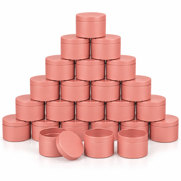 Luxuriöse Kerzengläser | Korallenrosa
