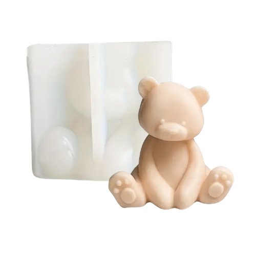 Kerzenform | Großer Teddybär | 10,5 x 12 cm | #25